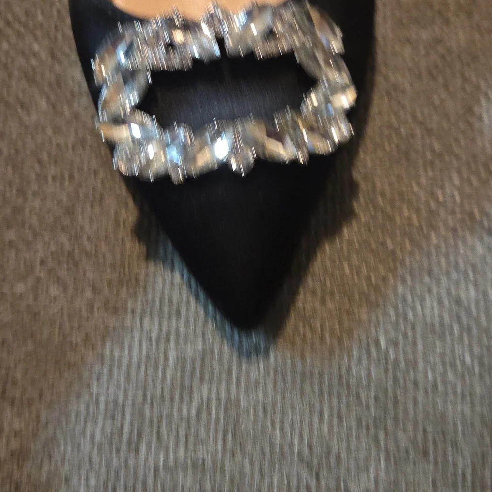 adrienne vittadini Gizzi shoes block heels Sling Back Size 8 - Picture 2 of 7